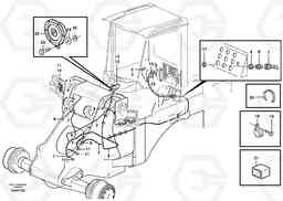 61985 Cable harness, front L330D, Volvo Construction Equipment