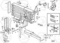 57801 Evaporator for cooling agent R134a with fitting parts. L150E S/N 6005 - 7549 S/N 63001 - 63085, Volvo Construction Equipment