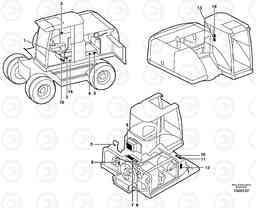 11829 Sign plates and transfer,inner location EW160 SER NO 1001-1912, Volvo Construction Equipment