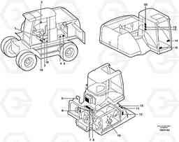 9785 Sign plates and transfer,inner location EW140 SER NO 1001-1487, Volvo Construction Equipment