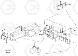105316 Hydraulic system, cooler EW140 SER NO 1001-1487, Volvo Construction Equipment