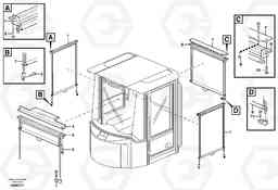 25434 Interior components, sun blinds. L150E S/N 10002 - 11594, Volvo Construction Equipment
