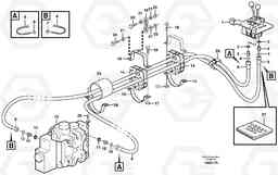46107 Servo - hydraulic, control lines, tilt L330E, Volvo Construction Equipment