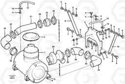 17645 Air filter with fitting parts L330D, Volvo Construction Equipment