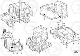 9787 Sign plates and transfer,outer location EW140 SER NO 1001-1487, Volvo Construction Equipment