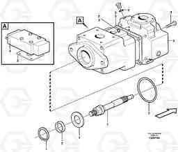 16027 Hydraulic pump L180E S/N 5004 - 7398 S/N 62501 - 62543 USA, Volvo Construction Equipment