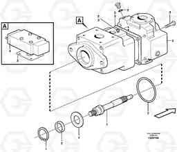 8136 Fan pump L220E SER NO 4003 - 5020, Volvo Construction Equipment