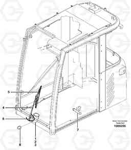 25923 Windscreen wiper, lower EW160 SER NO 1001-1912, Volvo Construction Equipment
