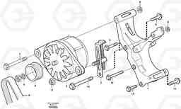 52321 Alternator with assembling details L330E, Volvo Construction Equipment