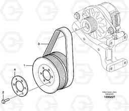 20840 Drive belt L330E, Volvo Construction Equipment