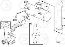 2986 Exhaust system, silencer L120D, Volvo Construction Equipment