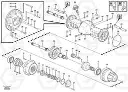 3092 Planetary axle, front L120E S/N 16001 - 19668 SWE, 64001- USA, 70701-BRA, Volvo Construction Equipment