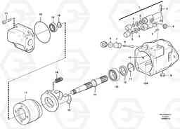 12122 Fan pump, 28CC L120D, Volvo Construction Equipment