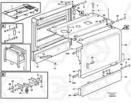 89944 Top plate, side hatches, rear L120D, Volvo Construction Equipment