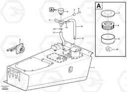 102373 Hydraulic oil tank, with fitting parts A25D S/N -12999, - 61118 USA, Volvo Construction Equipment