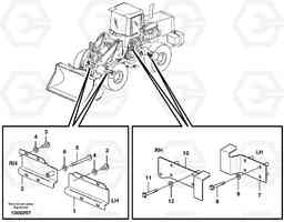 43097 Protection, brake pipes L120E S/N 16001 - 19668 SWE, 64001- USA, 70701-BRA, Volvo Construction Equipment