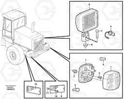 21618 Lighting, rear L330E, Volvo Construction Equipment