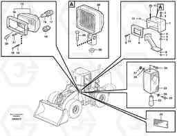 45099 Lighting, front L330E, Volvo Construction Equipment