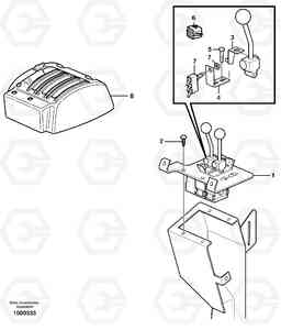 16032 Servo valve with fitting parts L180E S/N 5004 - 7398 S/N 62501 - 62543 USA, Volvo Construction Equipment