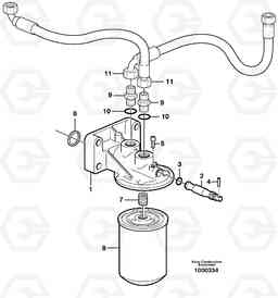 15798 Coolant filter A30D S/N -11999, - 60093 USA S/N-72999 BRAZIL, Volvo Construction Equipment