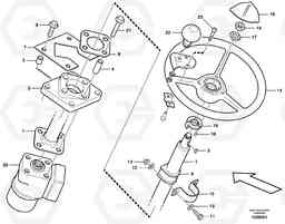 82301 Steering column with fitting parts L50E BRAZIL, S/N 71001 -, Volvo Construction Equipment