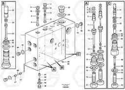 14987 Valve body: Central block L70D, Volvo Construction Equipment