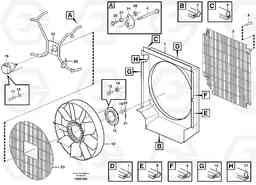 34265 Fan and fan shroud L70D, Volvo Construction Equipment