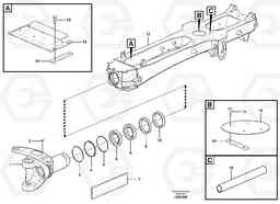 13895 Frame, rear A30D S/N -11999, - 60093 USA S/N-72999 BRAZIL, Volvo Construction Equipment