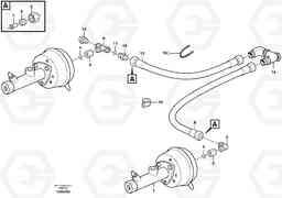 13888 Brake system, motor unit A30D S/N -11999, - 60093 USA S/N-72999 BRAZIL, Volvo Construction Equipment