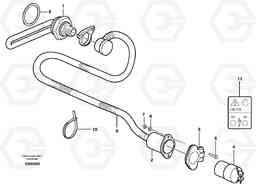 45863 Engine heater A25D S/N -12999, - 61118 USA, Volvo Construction Equipment
