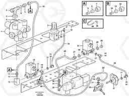 66827 Pneumatic system, diff lock, cab A30D S/N -11999, - 60093 USA S/N-72999 BRAZIL, Volvo Construction Equipment