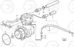 83230 Air-compressor with fitting parts A25D S/N -12999, - 61118 USA, Volvo Construction Equipment