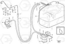 105646 Fuel pipe - Fuel tank EW160 SER NO 1001-1912, Volvo Construction Equipment