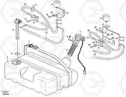 65983 Fuel tank with fitting parts L70D, Volvo Construction Equipment