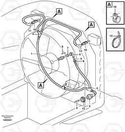 52781 Cable harness, radiator L150E S/N 6005 - 7549 S/N 63001 - 63085, Volvo Construction Equipment