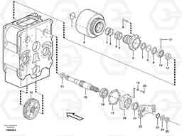 35015 Input shaft, forward L330E, Volvo Construction Equipment