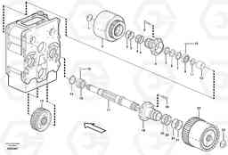 12925 Clutch shaft, 1st & 3rd L330E, Volvo Construction Equipment