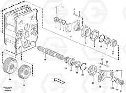 12928 Output gear L330E, Volvo Construction Equipment