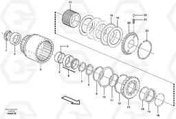 61766 Clutch drum, Forward & reverse L330E, Volvo Construction Equipment