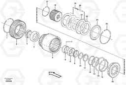 61767 Clutch drum, First & second L330E, Volvo Construction Equipment