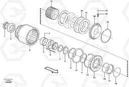 61768 Clutch drum, Third & fourth L330E, Volvo Construction Equipment