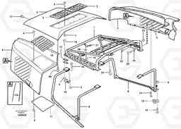35254 Engine hood A30D S/N -11999, - 60093 USA S/N-72999 BRAZIL, Volvo Construction Equipment