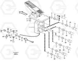 37572 Footbrake valve, mounting L330D, Volvo Construction Equipment