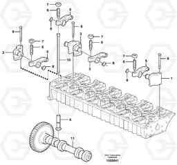 56864 Valve mechanism L120E S/N 16001 - 19668 SWE, 64001- USA, 70701-BRA, Volvo Construction Equipment