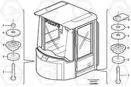 45175 Cab mounting block L110E S/N 1002 - 2165 SWE, 60001- USA,70201-70257BRA, Volvo Construction Equipment