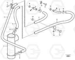 88799 Oil cooler with hoses L70D, Volvo Construction Equipment