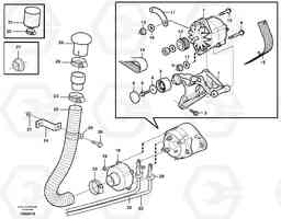 43425 Alternator with assembling details L150E S/N 6005 - 7549 S/N 63001 - 63085, Volvo Construction Equipment