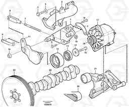 41472 Belt transmission L150E S/N 6005 - 7549 S/N 63001 - 63085, Volvo Construction Equipment