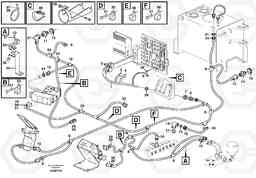 57710 Cable harness, under cab L330E, Volvo Construction Equipment