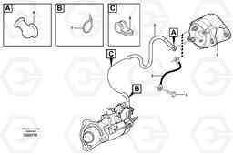 57164 Cable harness, alternator L330E, Volvo Construction Equipment